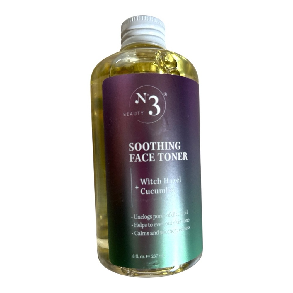 No 3 Soothing Face Toner - witch hazel and cucumber, soothing redness NEW PC